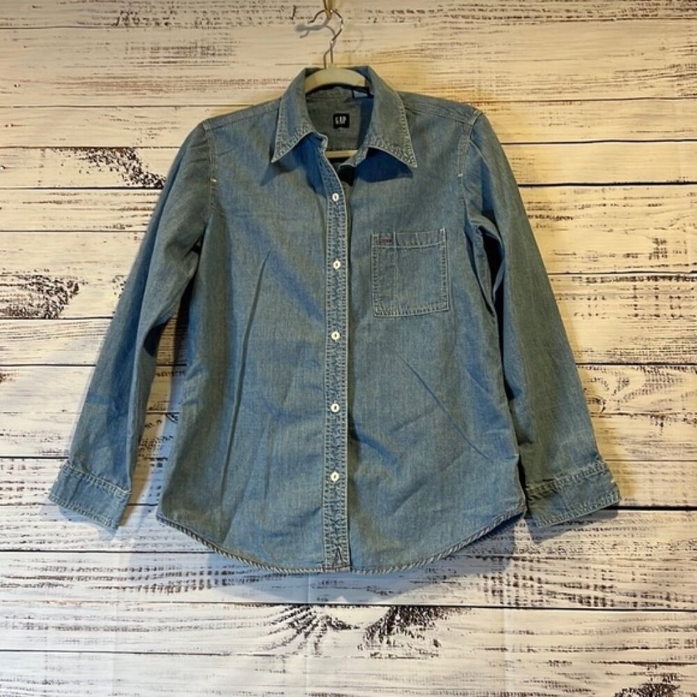 GAP‎ Denim Blouse Size XS